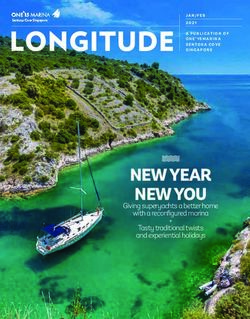 NEW YEAR NEW YOU Giving superyachts a better home with a reconfigured marina Tasty traditional twists and experiential holidays - ONE 15 ...