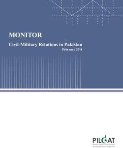 MONITOR Civil-Military Relations in Pakistan February 2018 - PILDAT
