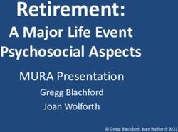 RETIREMENT: A MAJOR LIFE EVENT PSYCHOSOCIAL ASPECTS - MURA PRESENTATION - MURA-ARUM (MCGILL)