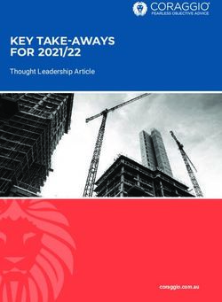 KEY TAKE-AWAYS FOR 2021/22 - Thought Leadership Article - coraggio.com.au