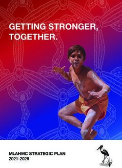 GETTING STRONGER, TOGETHER - 2021-2026 MLAHMC STRATEGIC PLAN