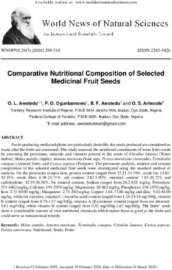 Comparative Nutritional Composition of Selected Medicinal Fruit Seeds