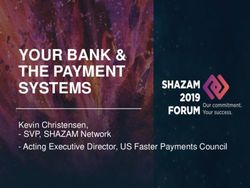 YOUR BANK & THE PAYMENT SYSTEMS - Kevin Christensen, SVP, SHAZAM Network - Acting Executive Director, US Faster Payments Council - Bank Holding ...
