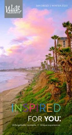 INSPIRED FOR YOU - SAN DIEGO | WINTER 2020 - Welk Resorts