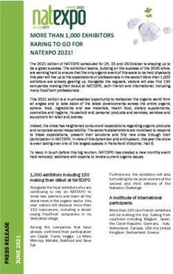 MORE THAN 1,000 EXHIBITORS RARING TO GO FOR NATEXPO 2021!