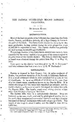 THE DARWIN SILVER-LEAD MINING DISTRICT, CALIFORNIA. By ADOLPH KNOPF.