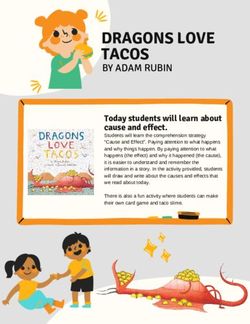 DRAGONS LOVE TACOS BY ADAM RUBIN - Today students will learn about cause and effect - WITS Chicago