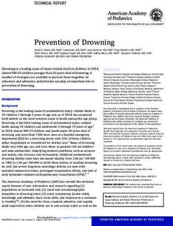 Prevention of Drowning - American Academy of Pediatrics