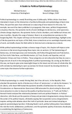 A Guide to Political Epistemology - PhilArchive
