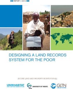DESIGNING A LAND RECORDS SYSTEM FOR THE POOR - SECURE LAND AND PROPERTY RIGHTS FOR ALL