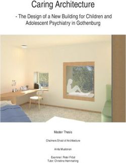 Caring Architecture - The Design of a New Building for Children and Adolescent Psychiatry in Gothenburg - Chalmers Publication Library