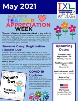 May 2021 - IXL Learning Center