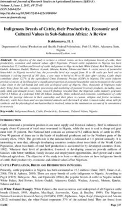 Indigenous Breeds of Cattle, their Productivity, Economic and Cultural Values in Sub-Saharan Africa: A Review