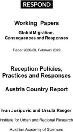 Reception Policies, Practices and Responses Austria Country Report