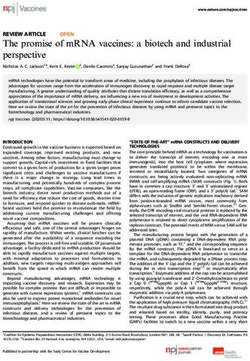 The promise of mRNA vaccines: a biotech and industrial perspective - Bio-Manguinhos/Fiocruz