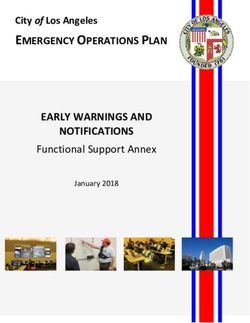 EMERGENCY OPERATIONS PLAN EARLY WARNINGS AND NOTIFICATIONS - Functional Support Annex - Emergency ...