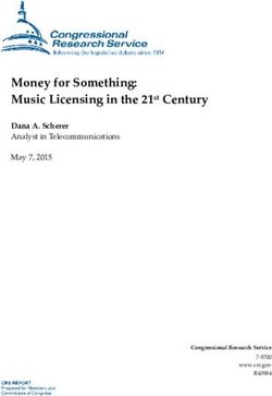 Money for Something: Music Licensing in the 21st Century - Dana A. Scherer Analyst in Telecommunications - Every CRS Report