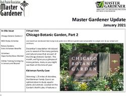 Master Gardener Update - January 2021 - Janesville Urban Forest Alliance