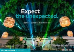 Expect the unexpected - MEETINGS & SPECIAL EVENTS KIT 2021 - Optus Stadium