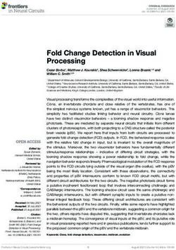 Fold Change Detection in Visual Processing - Frontiers