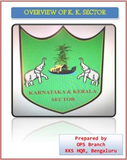 OVERVIEW OF K. K. SECTOR - Prepared by OPS Branch KKS HQR, Bengaluru - CRPF