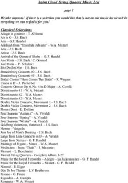 Saint Cloud String Quartet Music List