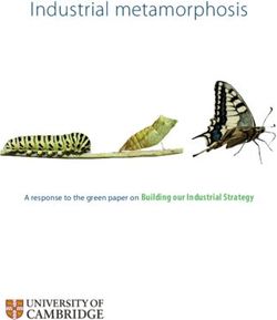 Industrial metamorphosis - A response to the green paper on Building our Industrial Strategy - Cambridge Repository