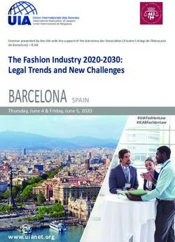 BARCELONA SPAIN The Fashion Industry 2020-2030: Legal Trends and New Challenges - ICAB