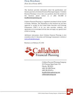 Firm Brochure (Part 2A of Form ADV) - Callahan Financial Planning