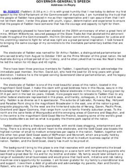 GOVERNOR-GENERAL'S SPEECH