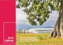 2018 Update The Economic Impact of British Columbia's Dairy, Egg and Poultry Industries - BC Chicken Marketing Board