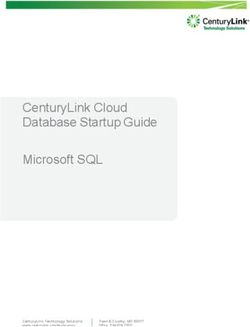 CenturyLink Cloud Database Startup Guide Microsoft SQL