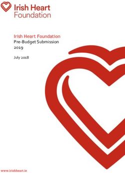 Irish Heart Foundation Pre-Budget Submission 2019 - July 2018