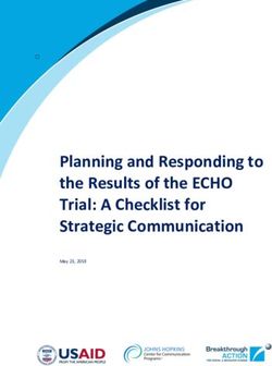 Planning and Responding to the Results of the ECHO Trial: A Checklist for Strategic Communication - May 23, 2019
