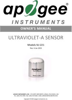 ULTRAVIOLET-A SENSOR OWNER'S MANUAL - Models SU-221 - Apogee Instruments