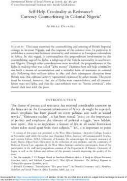Self-Help Criminality as Resistance?: Currency Counterfeiting in Colonial Nigeria* - Cambridge ...