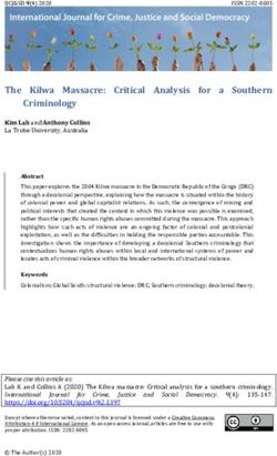 The Kilwa Massacre: Critical Analysis for a Southern - International Journal for Crime, Justice ...