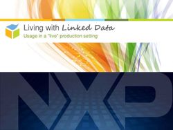 LIVING WITH LINKED DATA - USAGE IN A "LIVE" PRODUCTION SETTING - SEMANTICS 2018