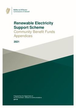Renewable Electricity Support Scheme - Community Benefit Funds Appendices 2021