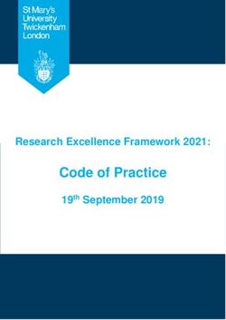 Code of Practice Research Excellence Framework 2021: 19th September 2019