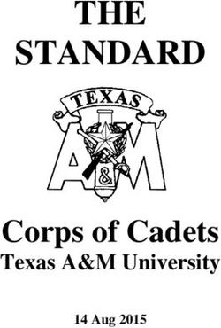 THE STANDARD - Corps of Cadets Texas A&M University - Texas A&M University