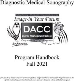 Diagnostic Medical Sonography - Program Handbook Fall 2021 The faculty of the Danville Area Community College Diagnostic Medical Sonography ...