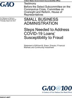 SMALL BUSINESS ADMINISTRATION - Steps Needed to Address COVID-19 Loans' Susceptibility to Fraud