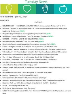 Tuesday News - July 13, 2021 - CONTENTS - Washington State University