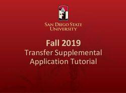 Fall 2019 Transfer Supplemental Application Tutorial - SDSU Admission