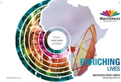 ENRICHING LIVES Africa's most loved storyteller - MultiChoice