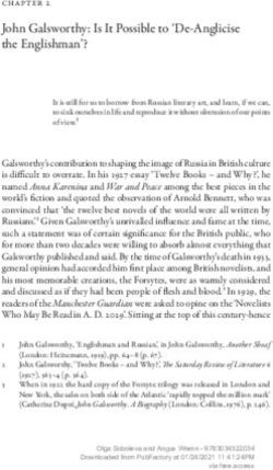 John Galsworthy: Is It Possible to 'De-Anglicise the Englishman'? - Peter Lang Publishing