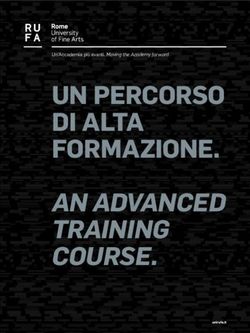 UN PERCORSO DI ALTA FORMAZIONE - AN ADVANCED TRAINING COURSE - Un'Accademia pi&ugrave; avanti. Moving the Academy forward - RUFA