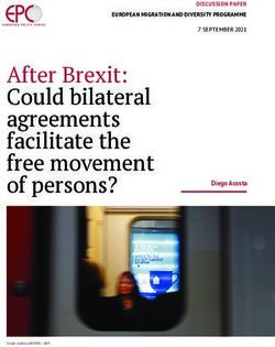 After Brexit: Could bilateral agreements facilitate the free movement of persons? - Diego Acosta