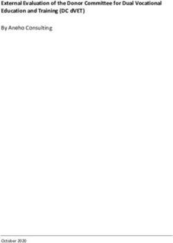 External Evaluation of the Donor Committee for Dual Vocational Education and Training (DC dVET) By Aneho Consulting - October 2020
